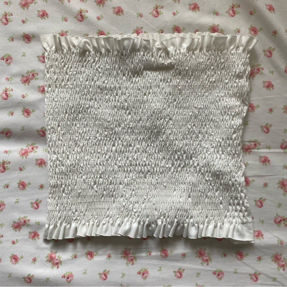 smocked tube top